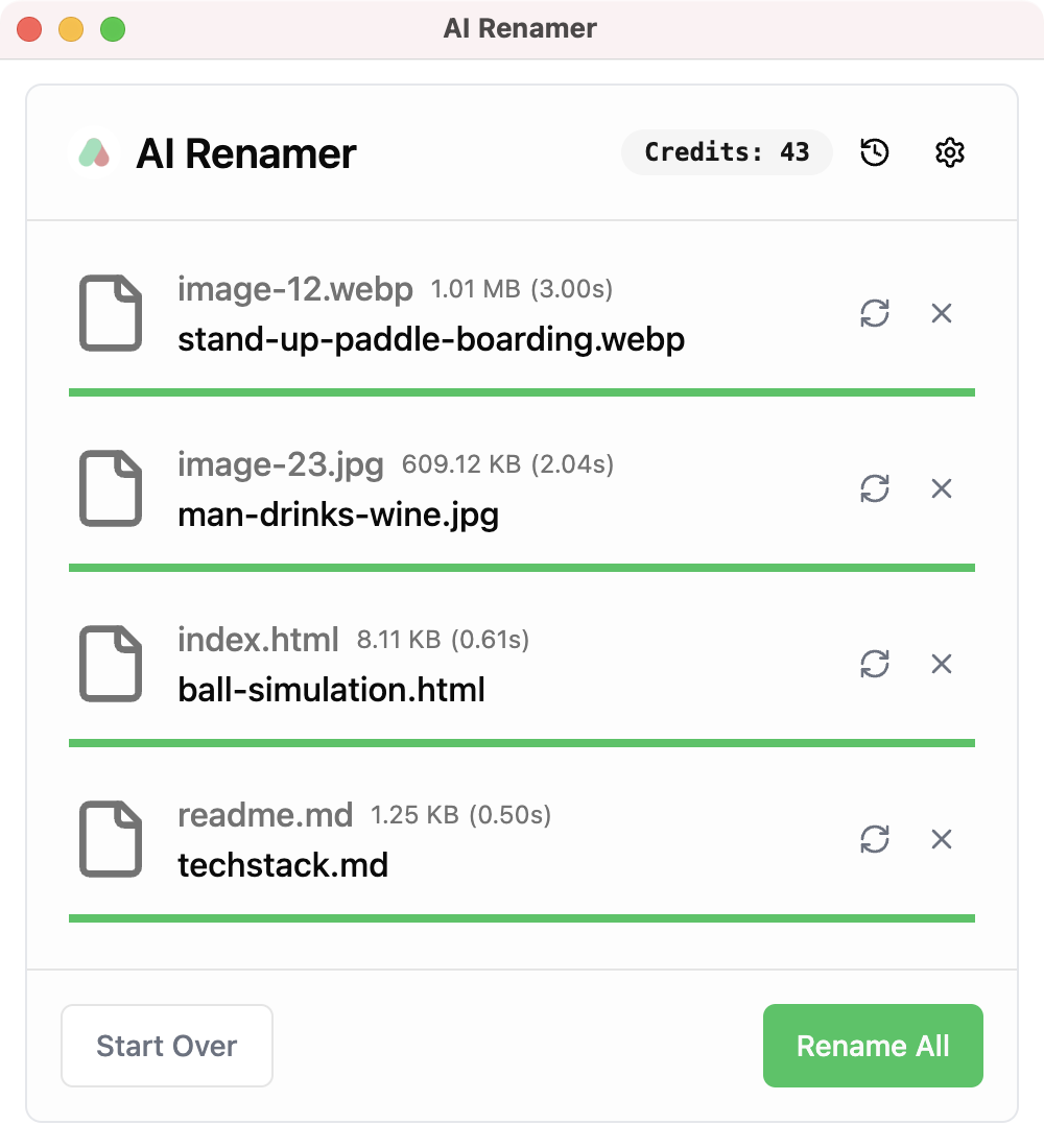 AI Renamer Screenshot 2